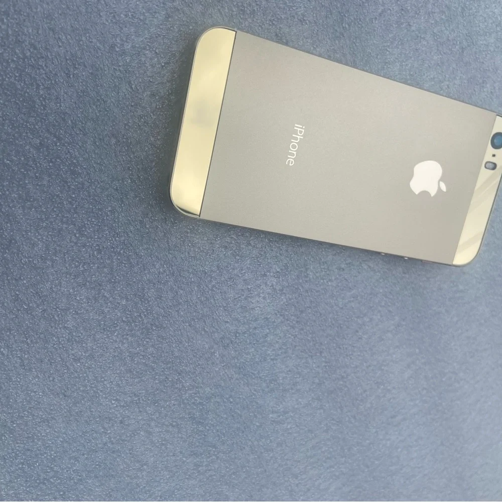 iPhone SE 64GB Custom Mirror Gold Housing + Gold Top /Bottom Glass+White Screen